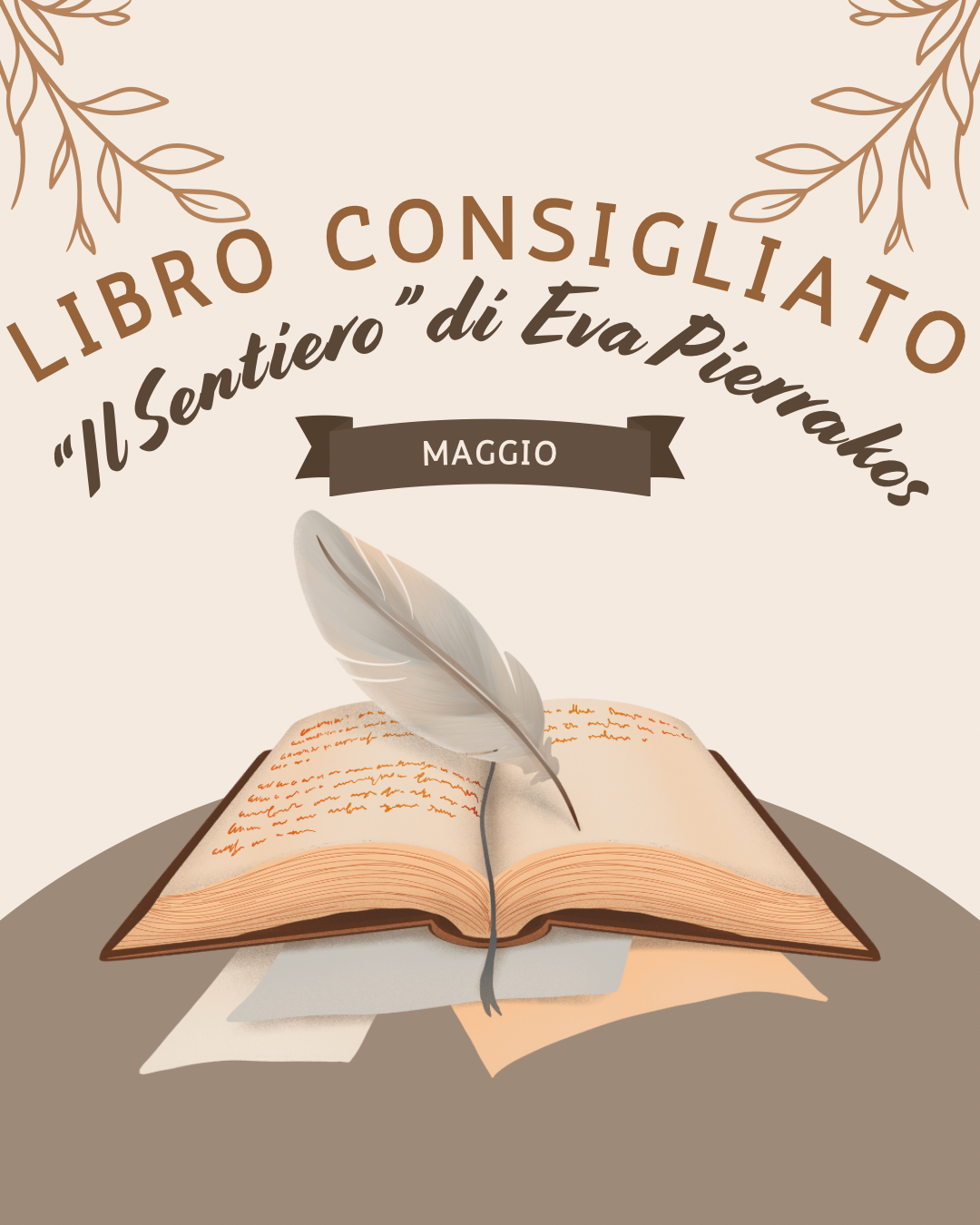 illustrazione di libro aperto con piuma - medipthazione